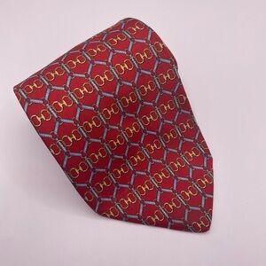 Paulo Gucci Red Patterned Men's Tie